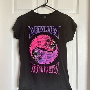 Metallica Pink and Purple Ladies TShirt